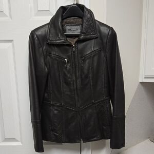 Vintage Bromley Collection Brown Leather Jacket